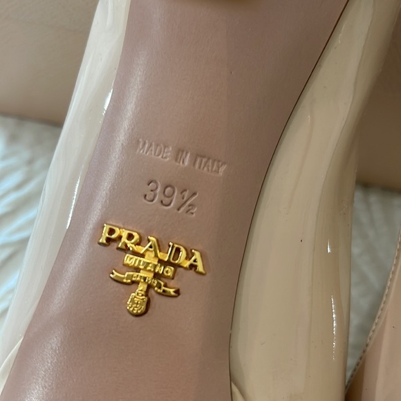 PRADA Pumps size 39.5 Calzature Donna, Vernice Basic, Cipria/Nude - Picture 4 of 17